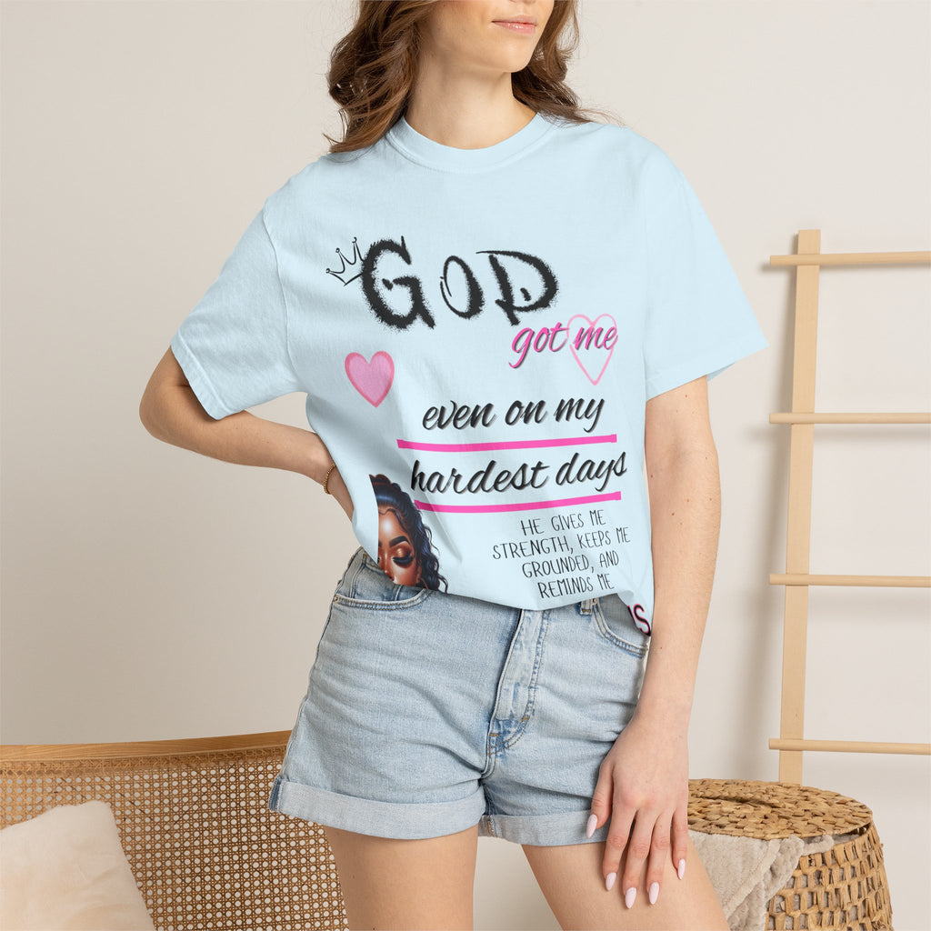 God Got Me T-Shirt — Inspirational Christian Faith Tee for Women
