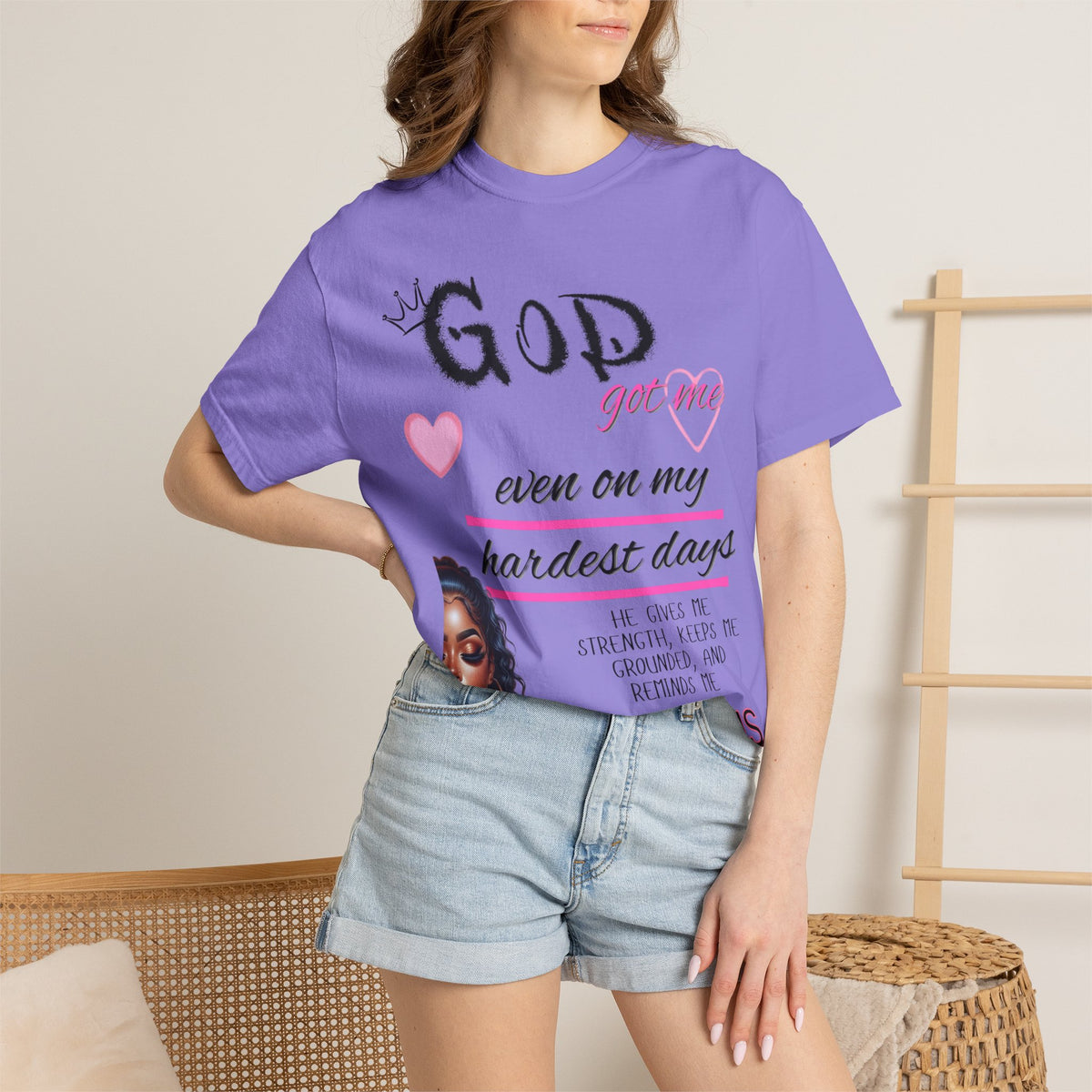 God Got Me T-Shirt — Inspirational Christian Faith Tee for Women
