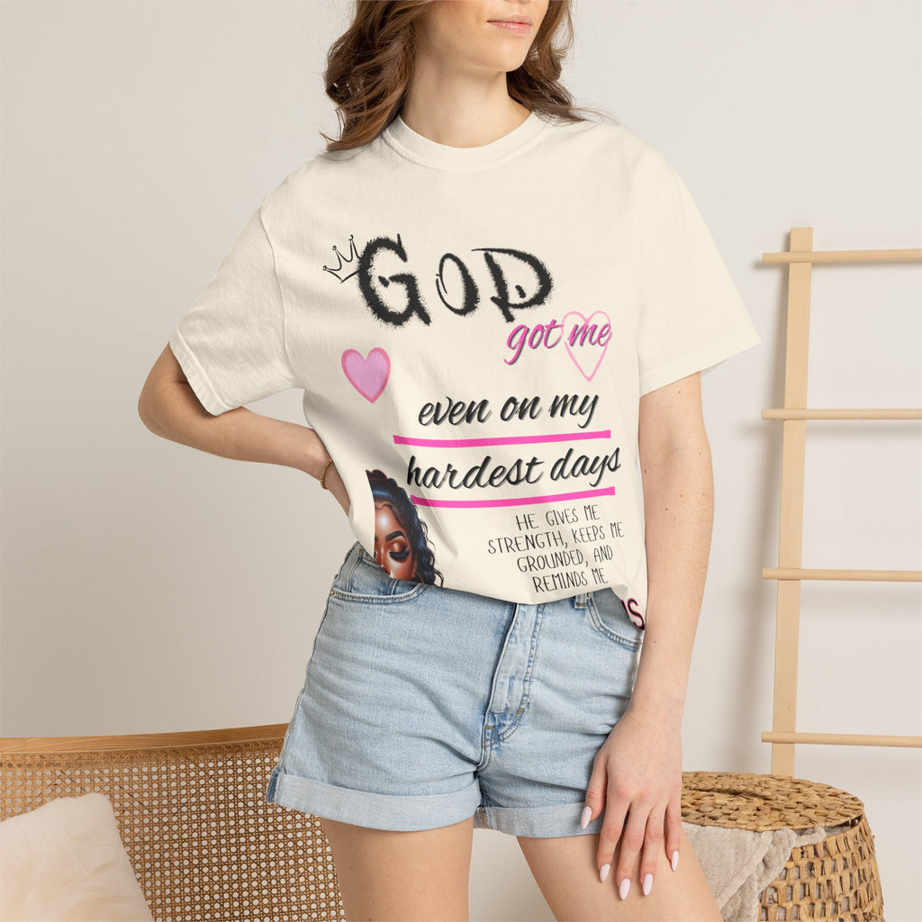 God Got Me T-Shirt — Inspirational Christian Faith Tee for Women