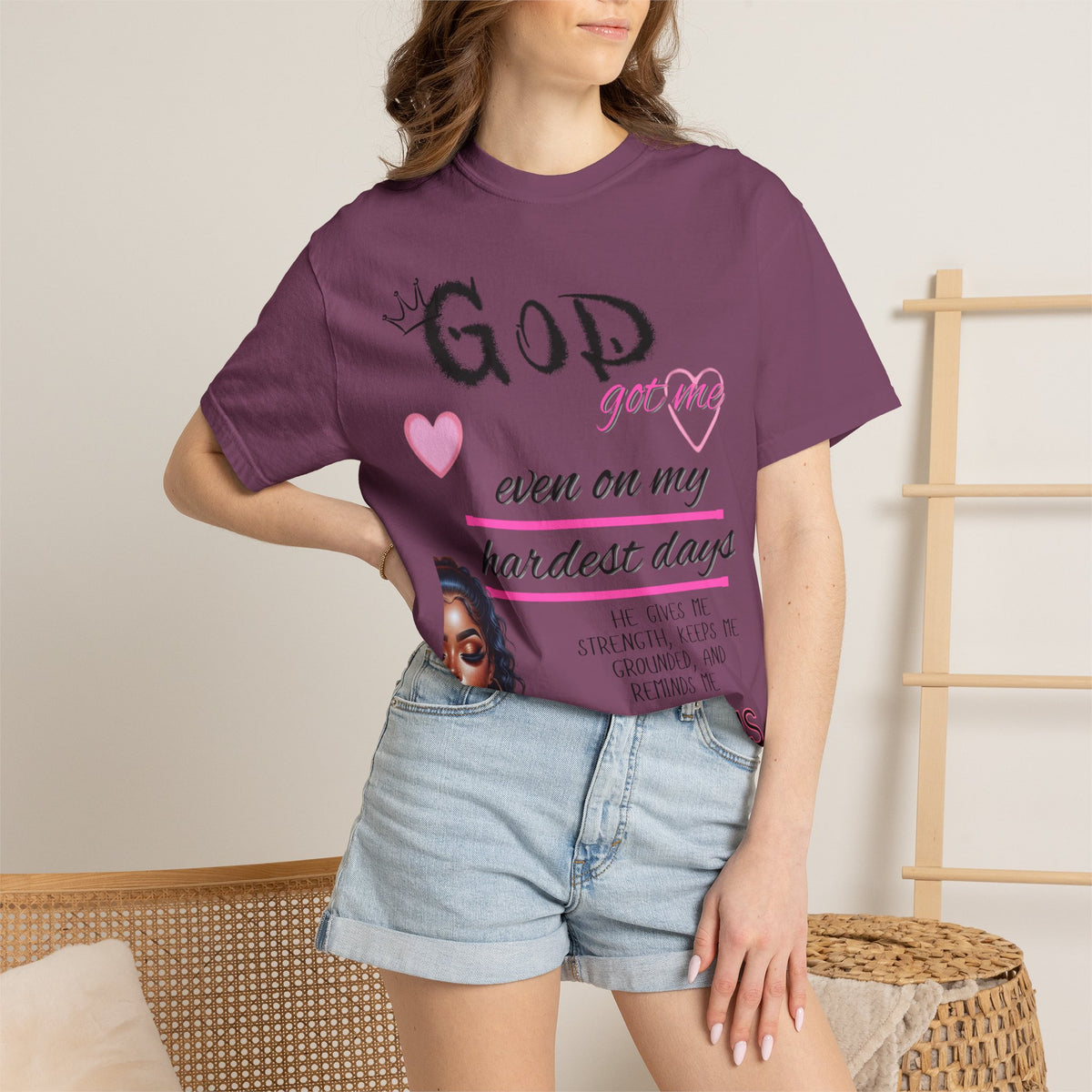 God Got Me T-Shirt — Inspirational Christian Faith Tee for Women