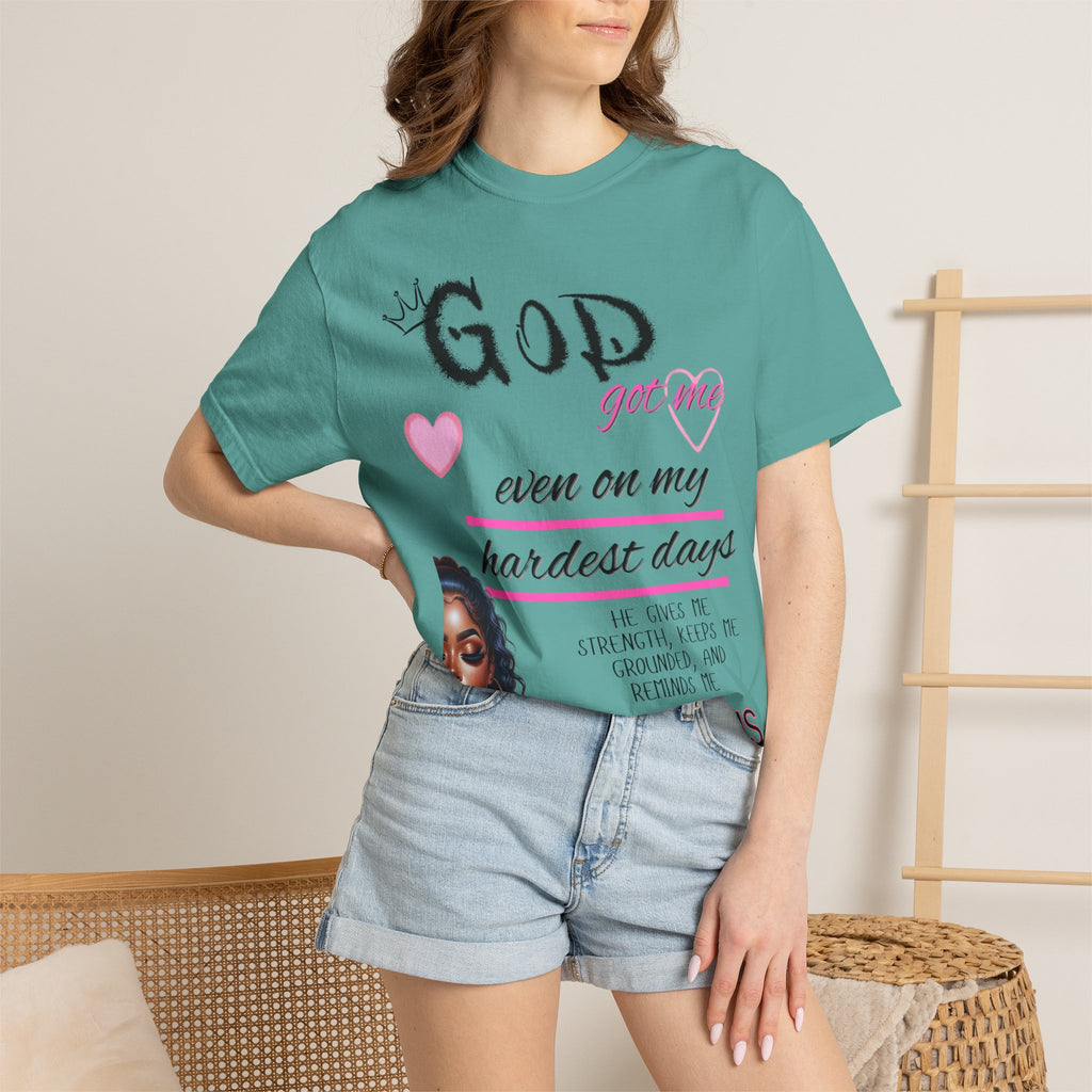 God Got Me T-Shirt — Inspirational Christian Faith Tee for Women