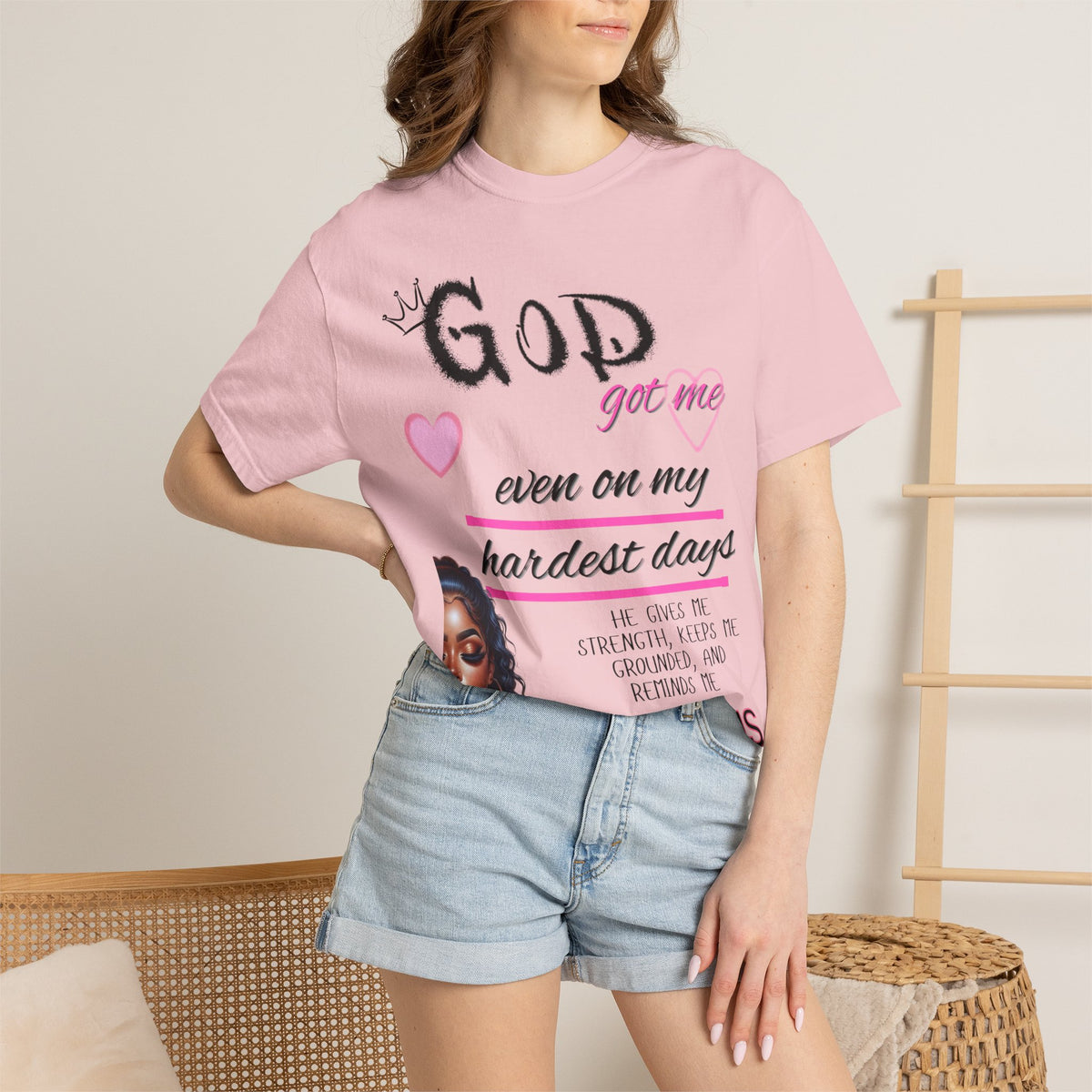 God Got Me T-Shirt — Inspirational Christian Faith Tee for Women